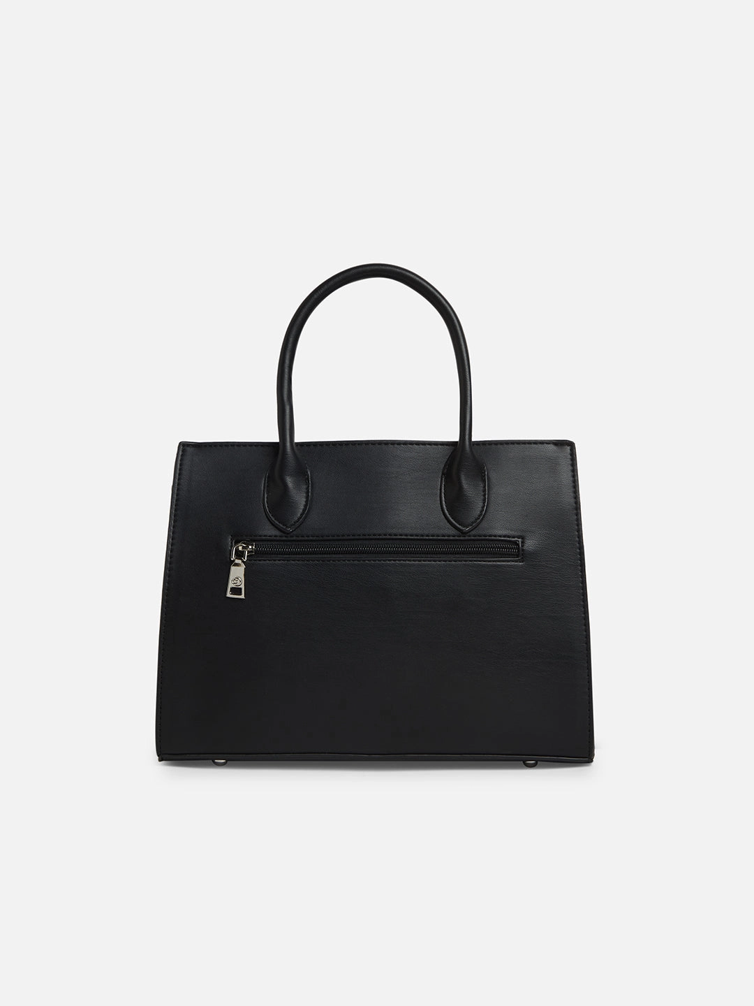 Caprese Riko Medium Black Satchel Bag
