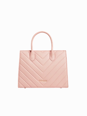 Caprese Riko Medium Powder Pink Satchel Bag