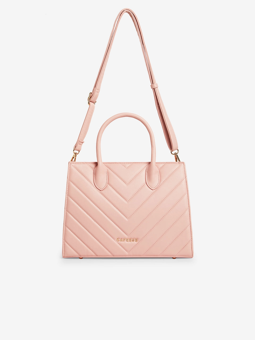 Caprese Riko Medium Powder Pink Satchel Bag