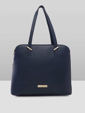 Caprese Rooky Large Navy Satchel Bag