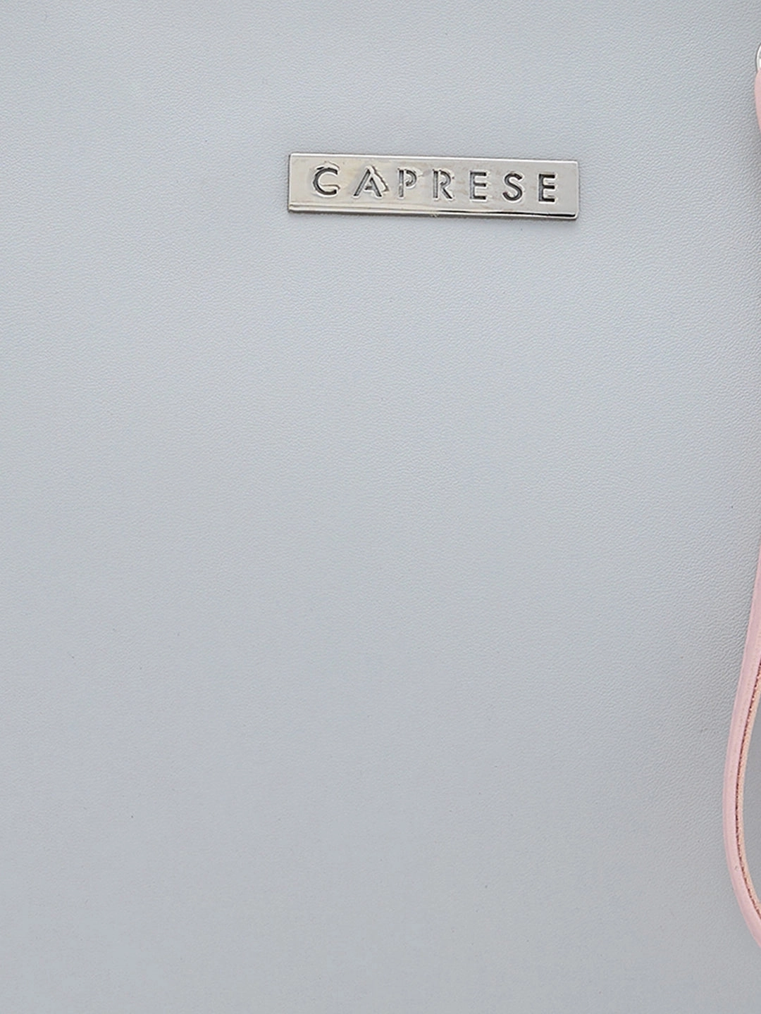 Caprese Shally Medium Grey Pink Satchel Bag