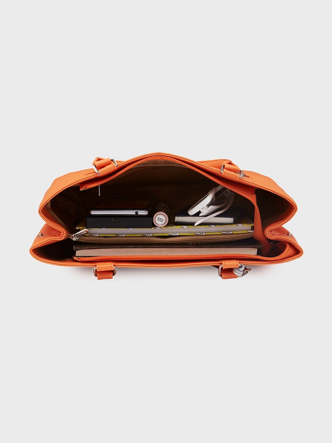 Caprese Shally Medium Orange Satchel Bag