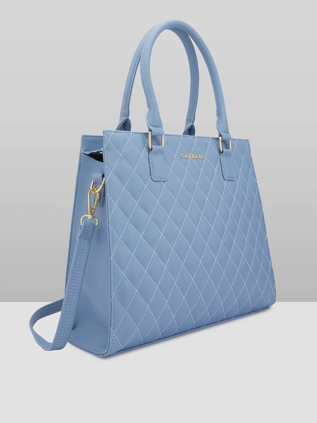 Caprese Sheena Large Blue Satchel Bag