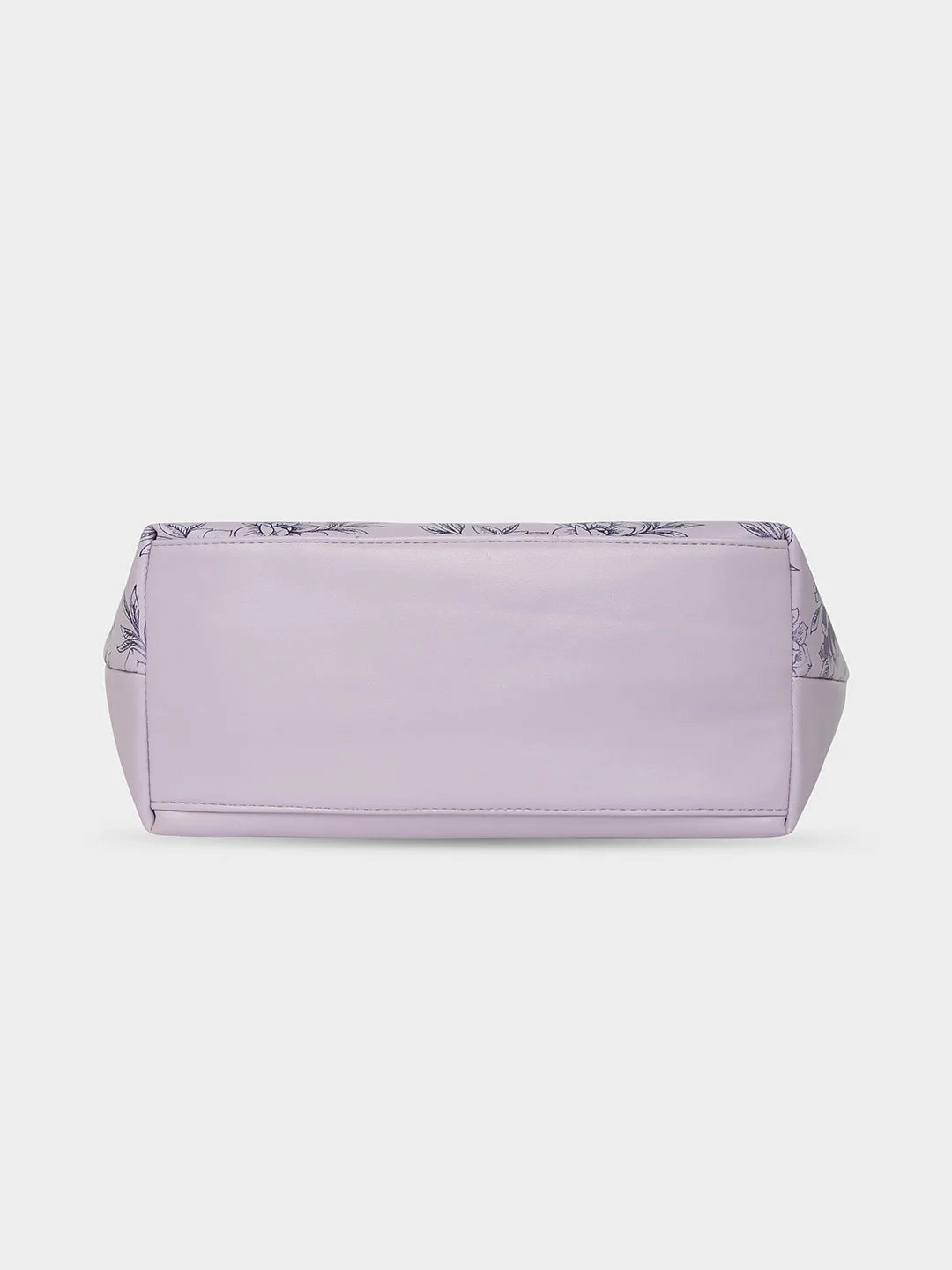 Caprese Snow Printed Large Lavender Satchel Bag