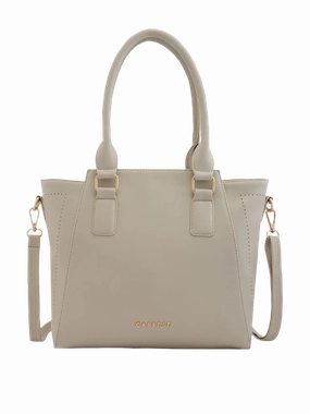 Caprese Solena Medium Beige Satchel Bag