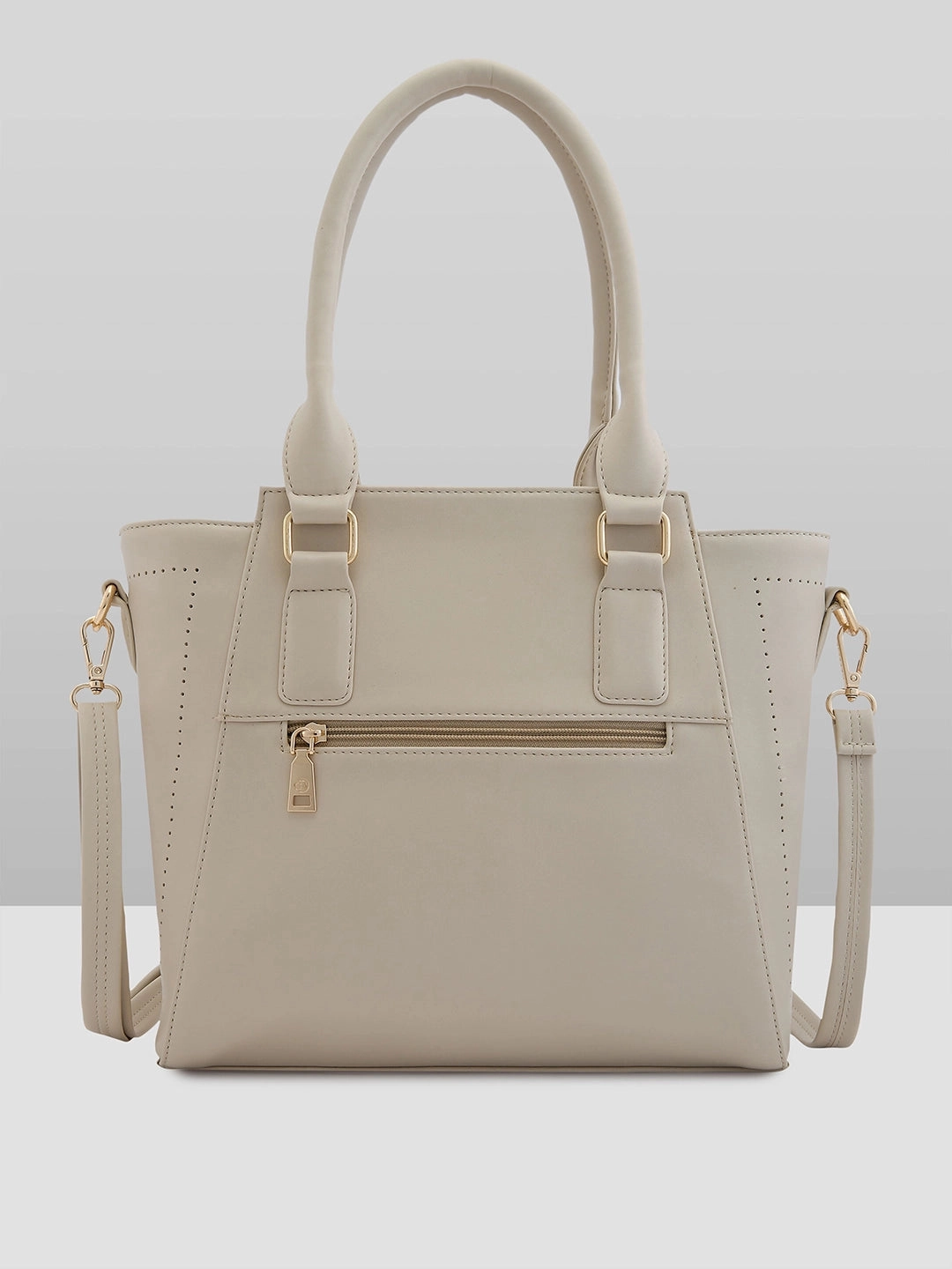 Caprese Solena Medium Beige Satchel Bag