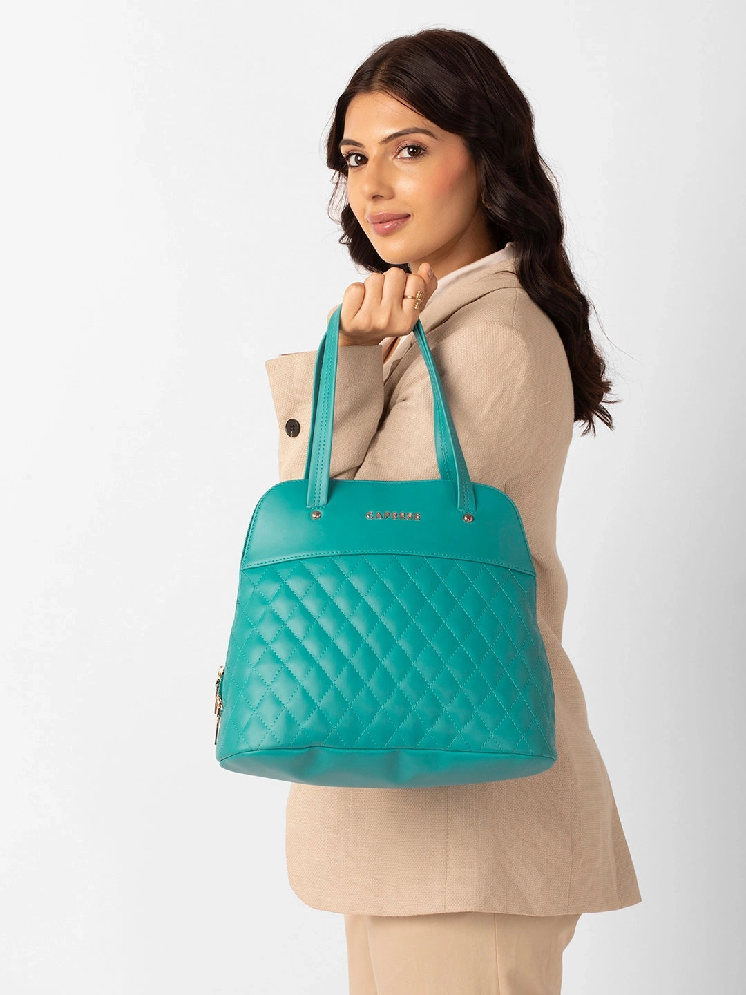 Caprese Syra Medium Blue Satchel Bag Bag