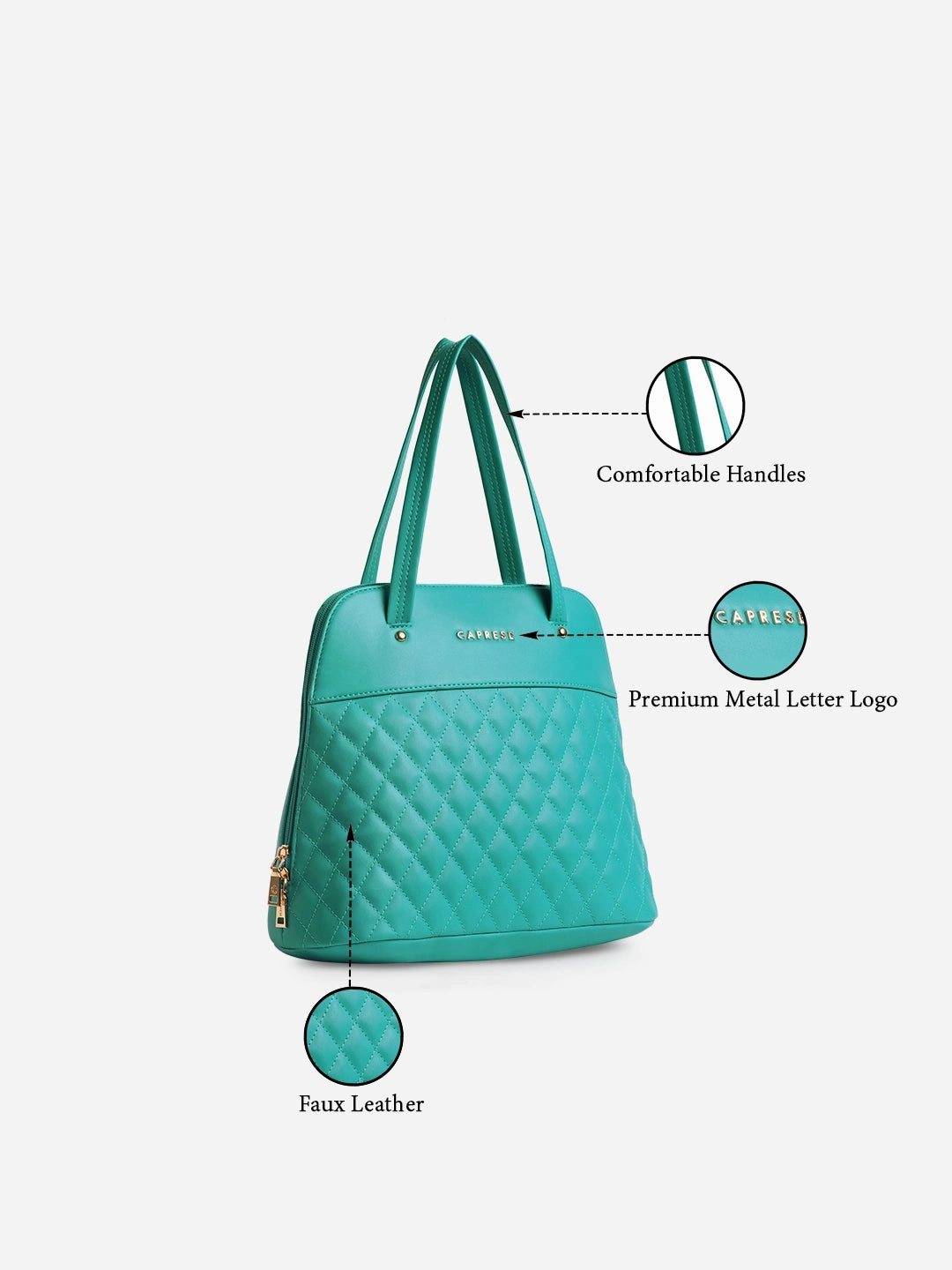 Caprese Syra Medium Blue Satchel Bag Bag