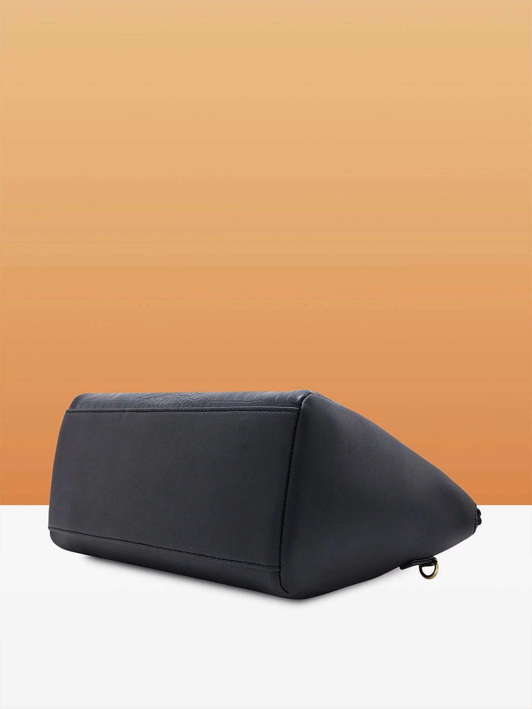 Caprese Tio Medium Black Satchel Bag