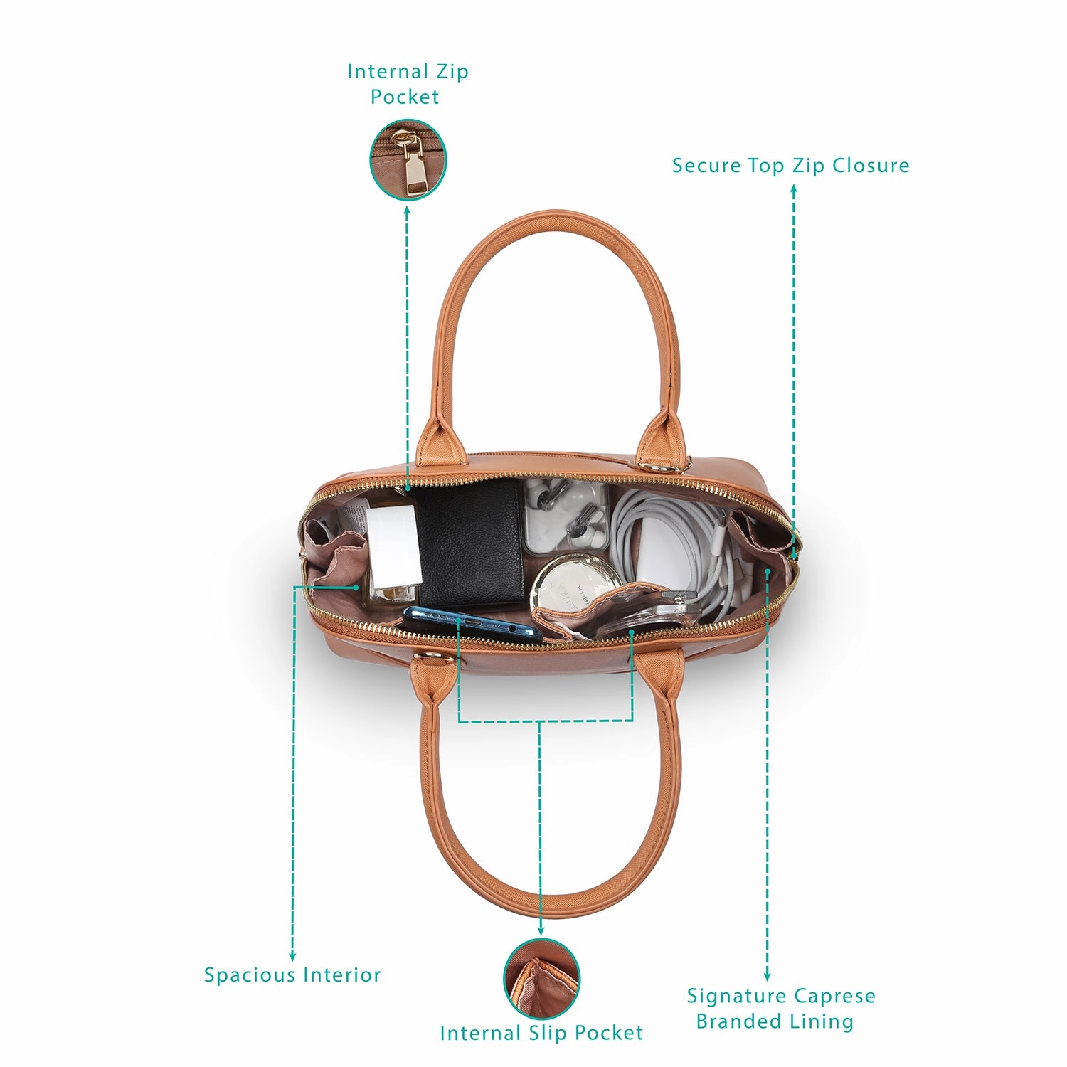 Caprese Toni Small Satchel Bag