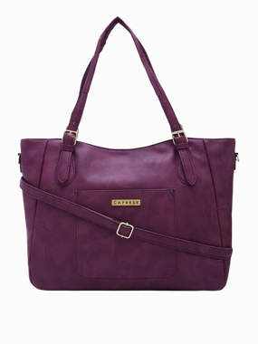 Caprese Vincita Medium Red Satchel Bag