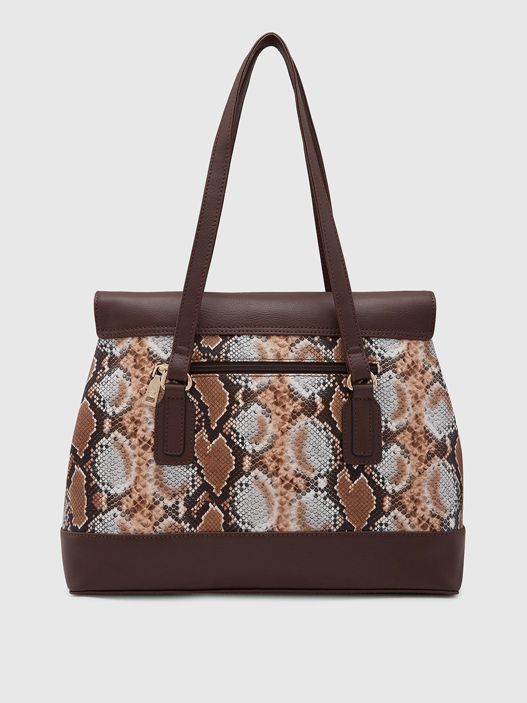 Caprese Vittoria Large Chocolate Satchel Bag
