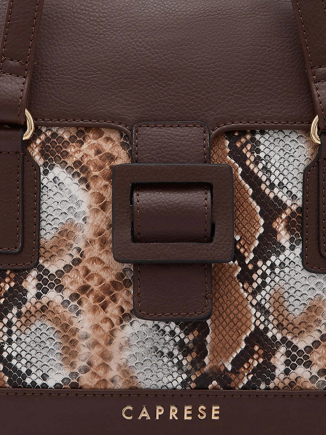 Caprese Vittoria Large Chocolate Satchel Bag