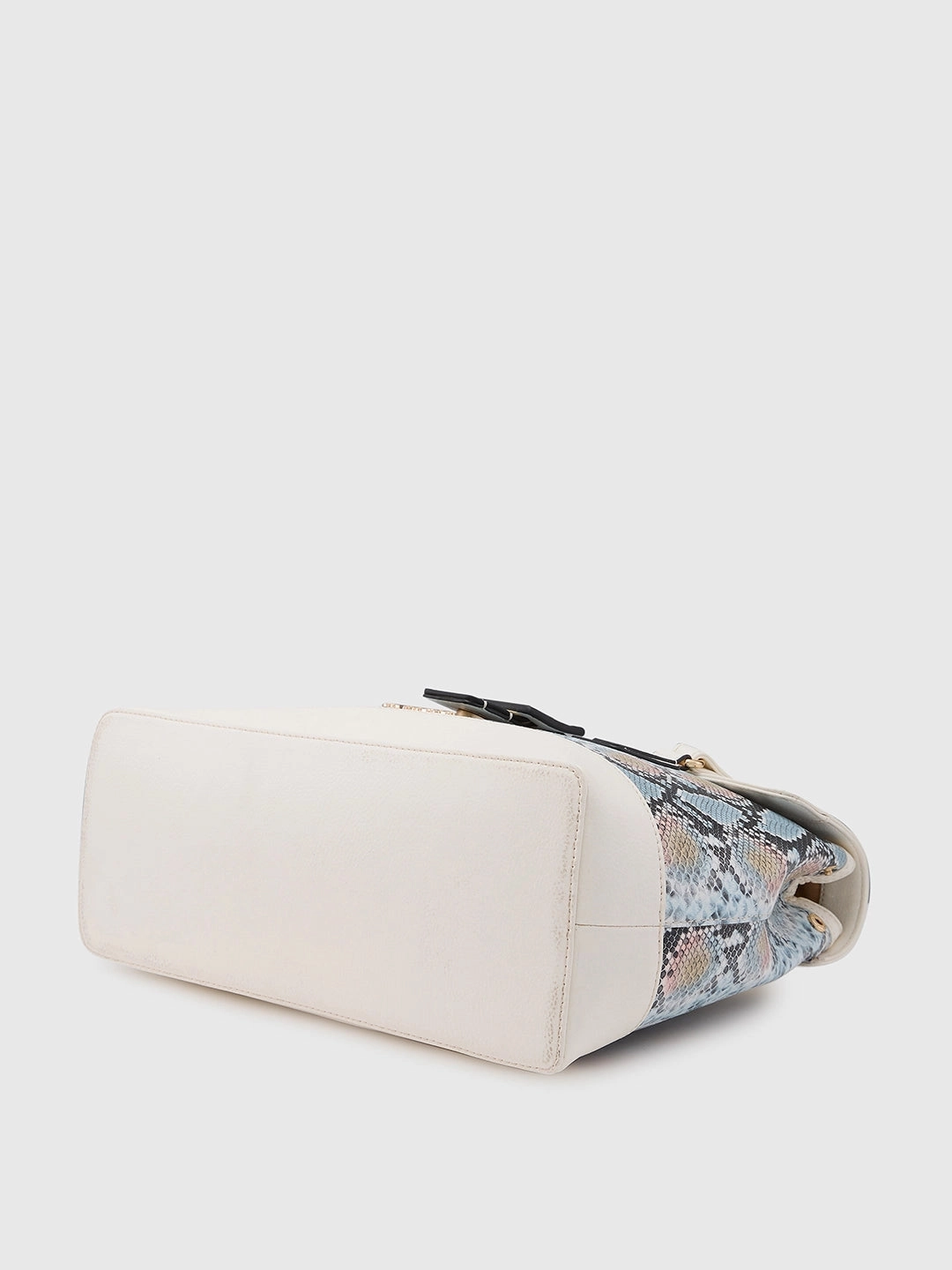 Caprese Vittoria Large Off White Satchel Bag