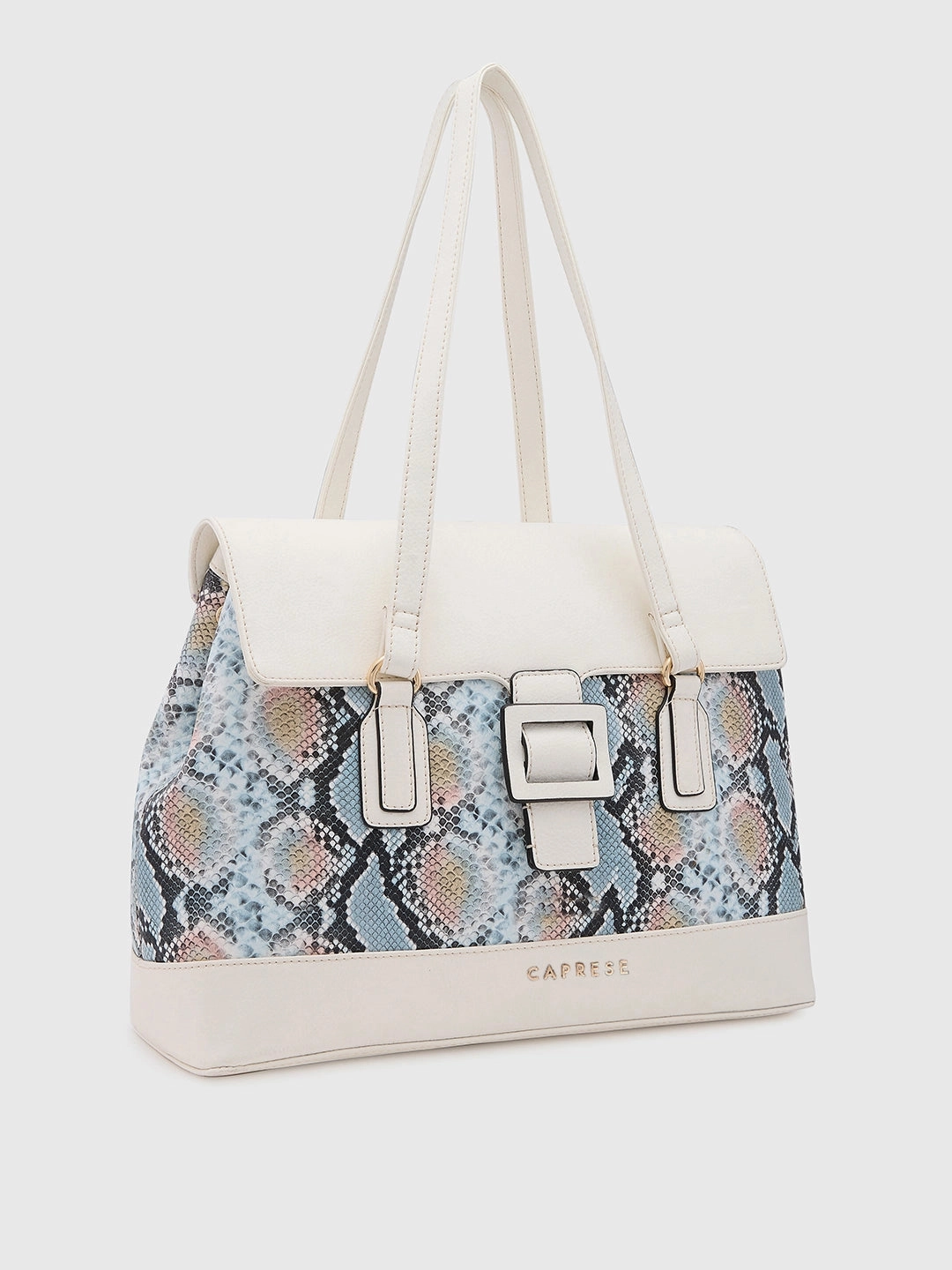 Caprese Vittoria Large Off White Satchel Bag