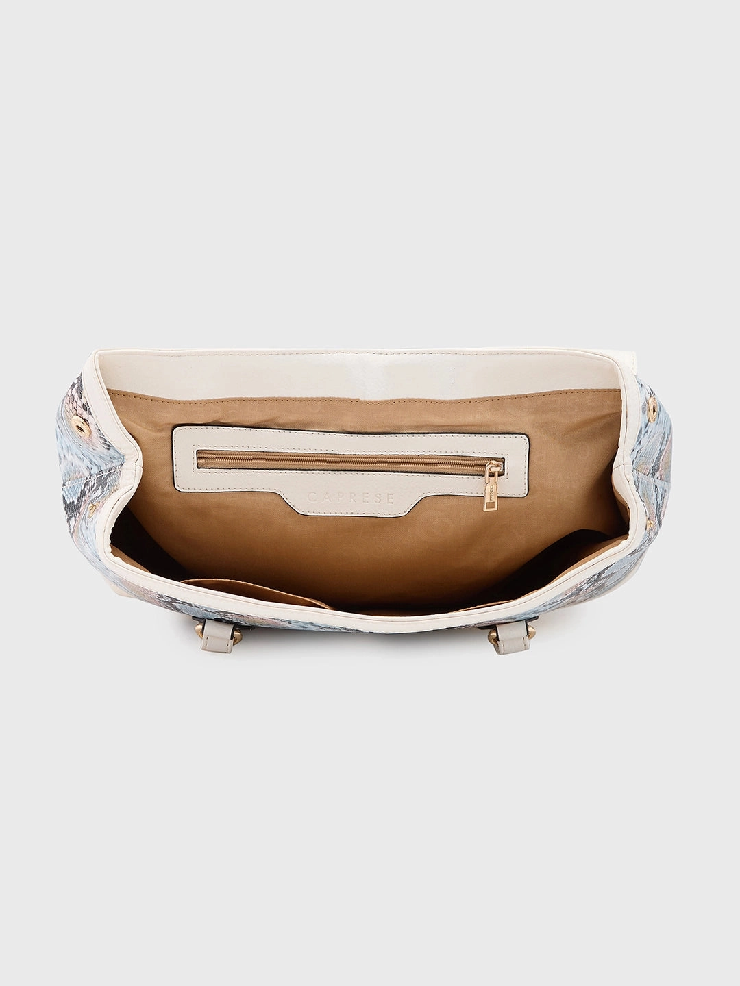 Caprese Vittoria Large Off White Satchel Bag