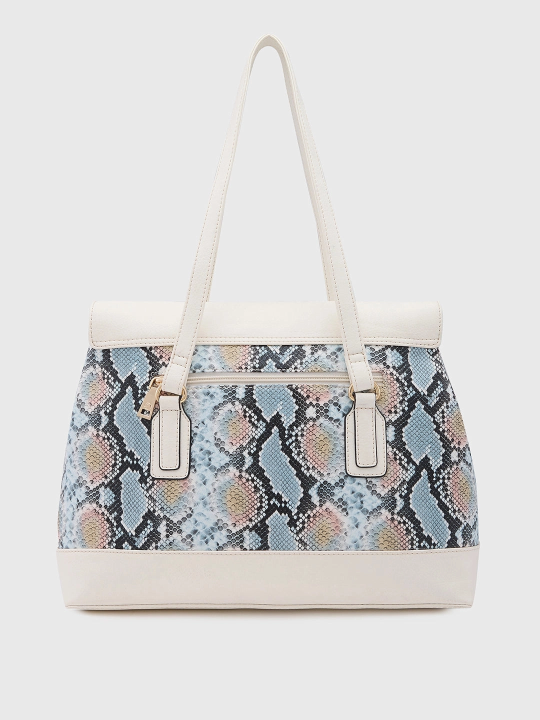 Caprese Vittoria Large Off White Satchel Bag