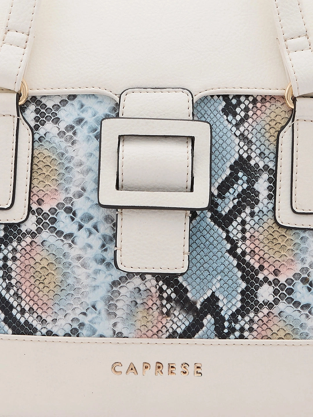 Caprese Vittoria Large Off White Satchel Bag