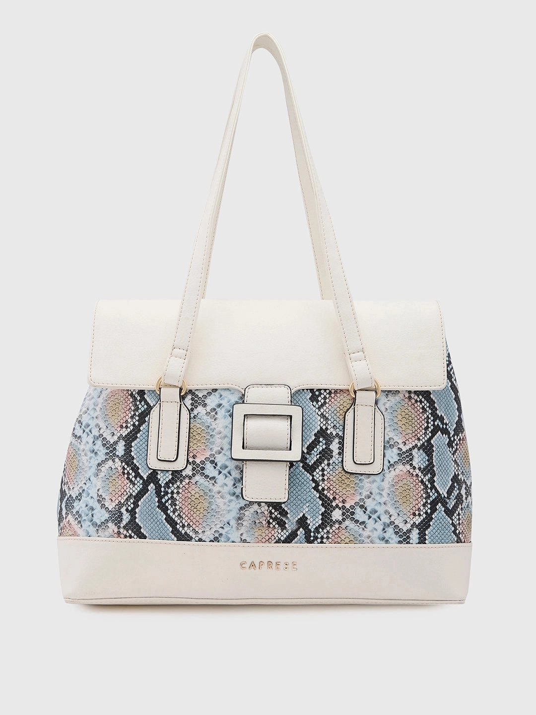 Caprese Vittoria Large Off White Satchel Bag