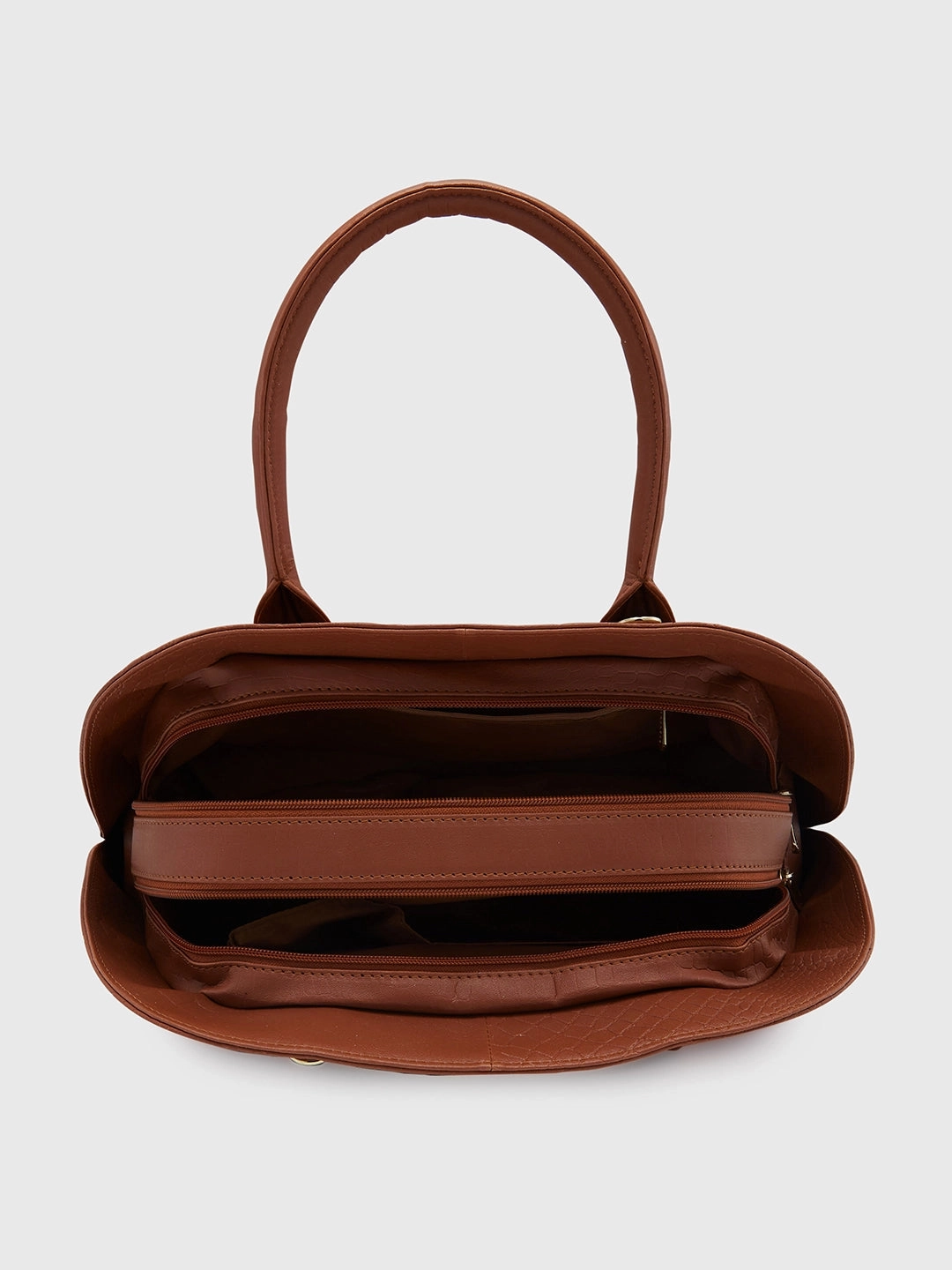 Caprese Zoia Medium Dark Brown Satchel Bag