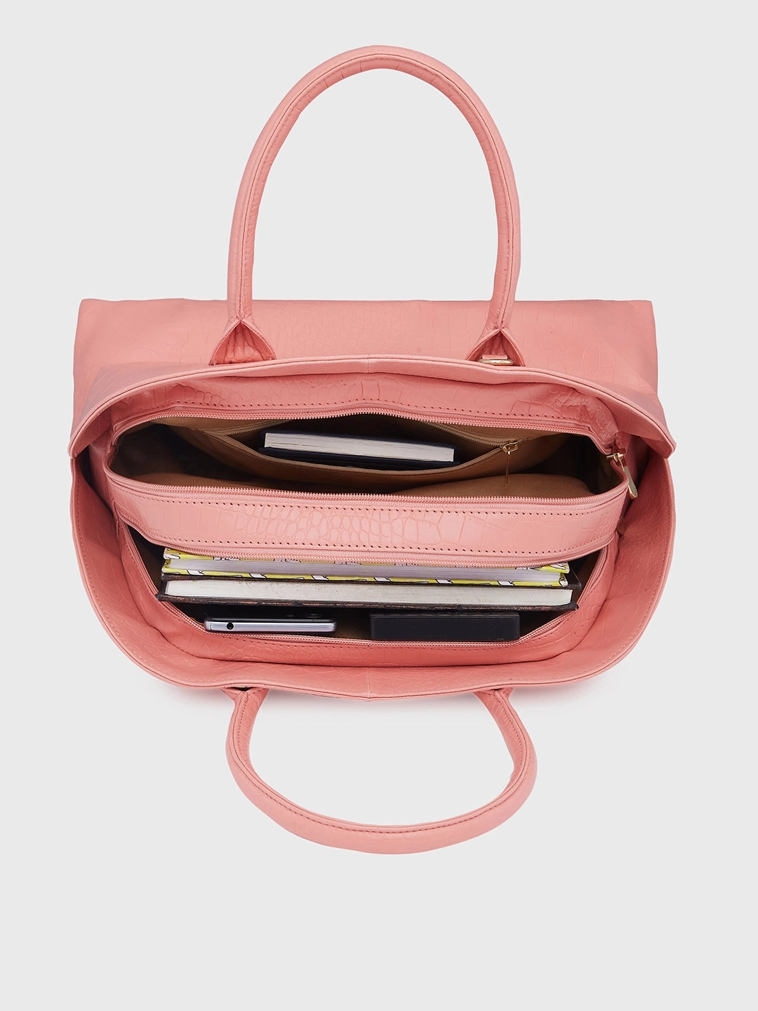 Caprese Zoia Medium Salmon Satchel Bag