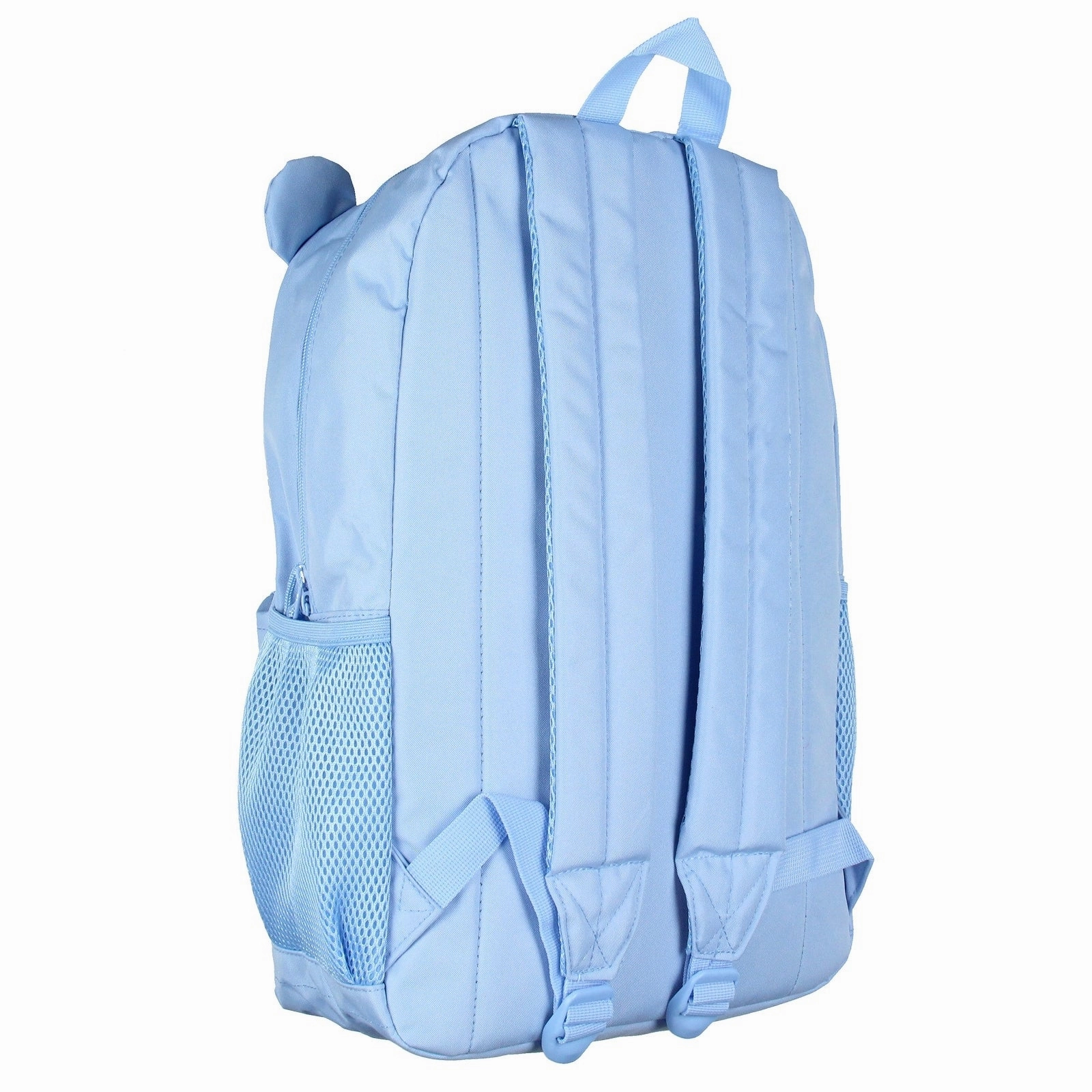Care Bears Backpack Grumpy Bear Embroidered Face with Rain Cloud Belly Badge and 3D Ears Laptop School Travel Backpack