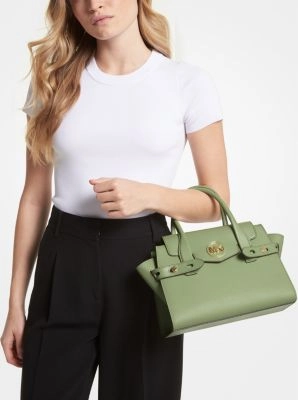 Carmen Medium Faux Leather Belted Satchel