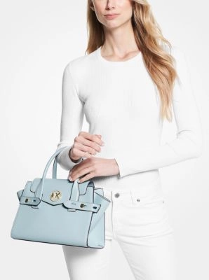 Carmen Medium Faux Leather Belted Satchel