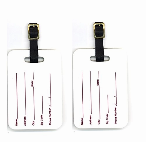 Carolines Treasures 6010Bt Orange Tabby Welcome Cat Luggage Tag - Pair 2, 4 X 2.75 In.