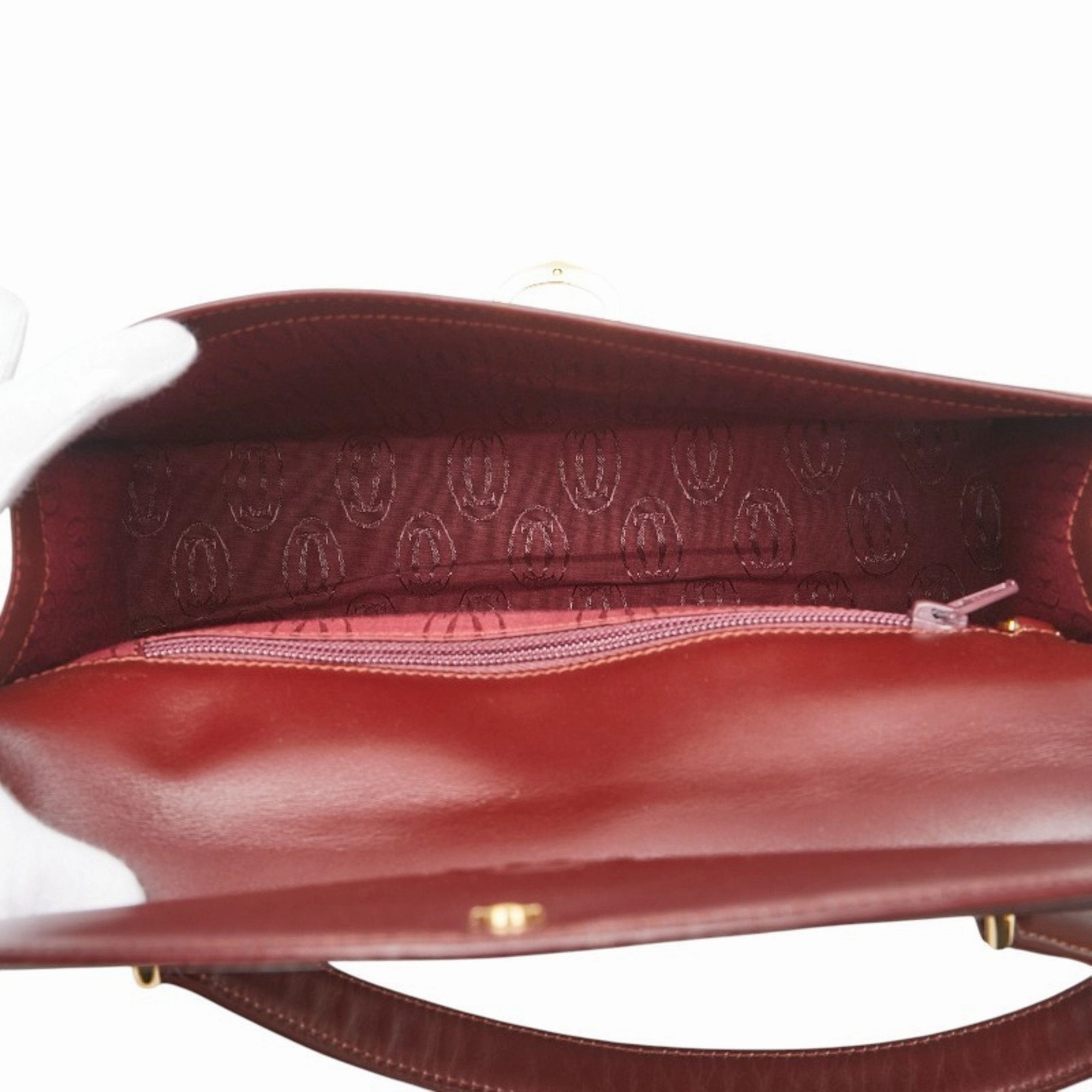 Cartier Leather Handbag (Pre-Owned)