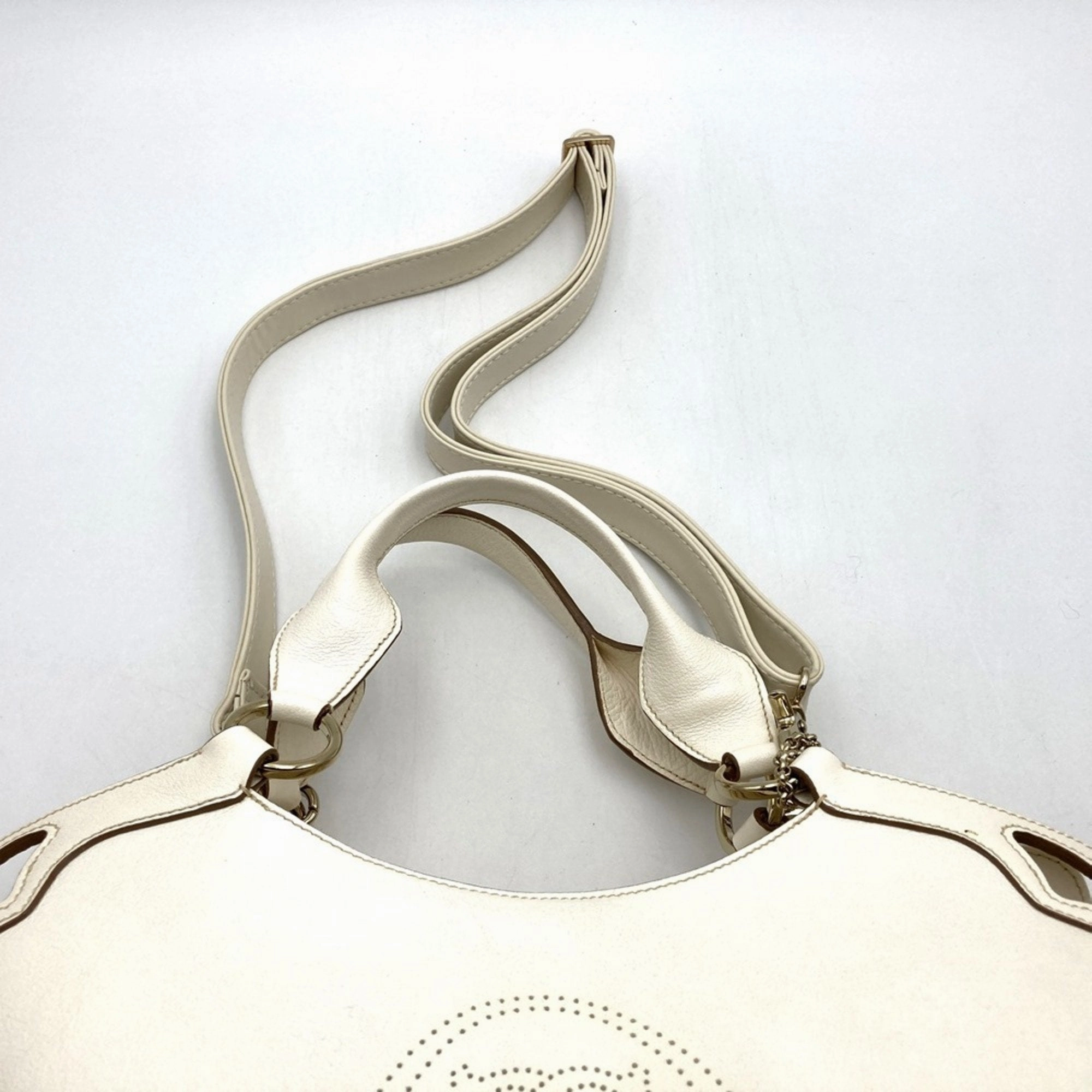 Cartier Marcello Leather Shoulder Bag Tote Bag (Pre-Owned)