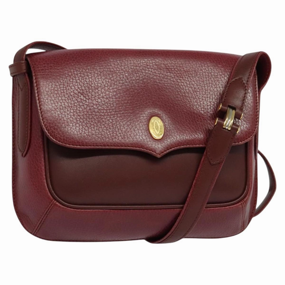 Cartier Must De Cartier Leather Shoulder Bag (Pre-Owned)