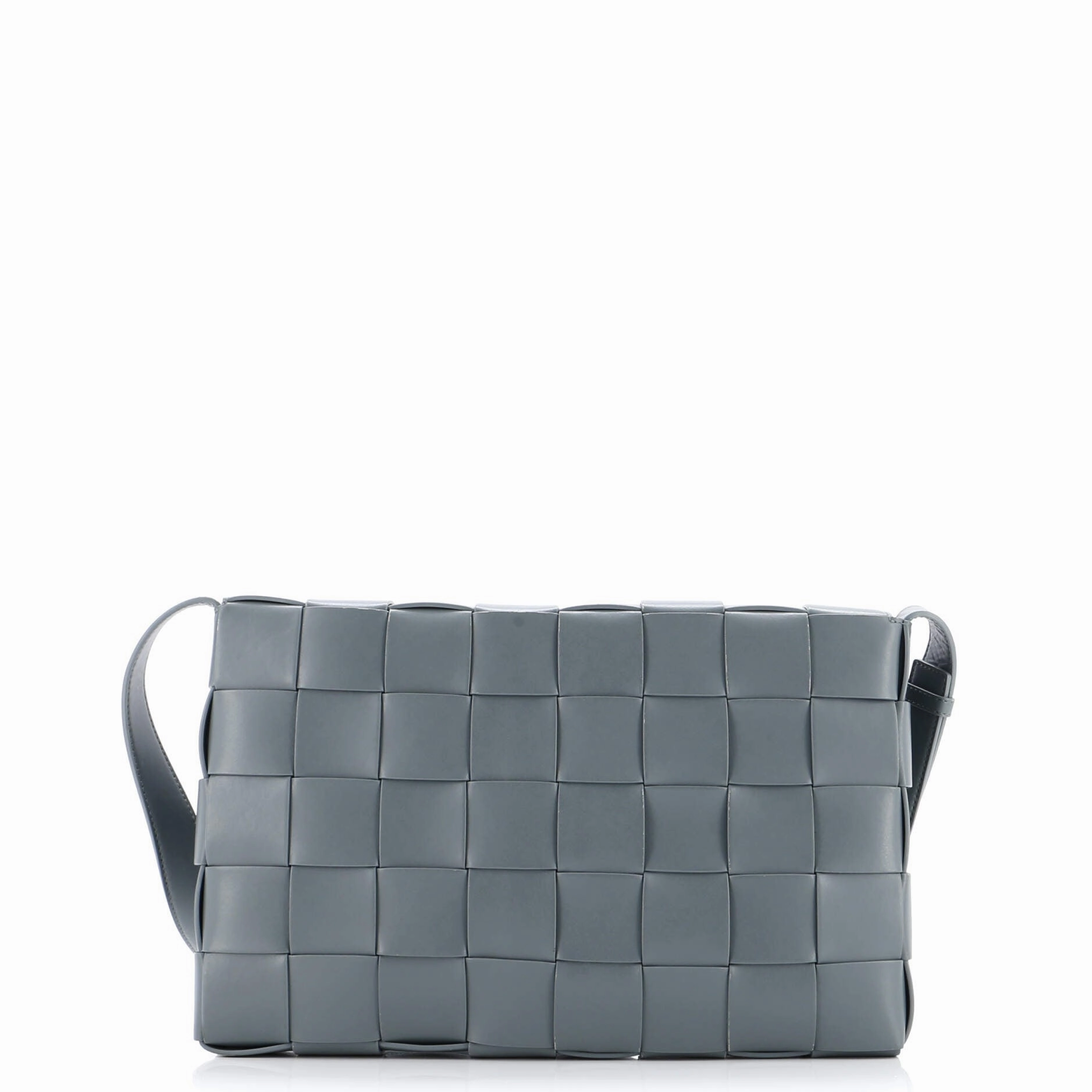 Cassette Crossbody Bag Maxi Intrecciato Leather Large