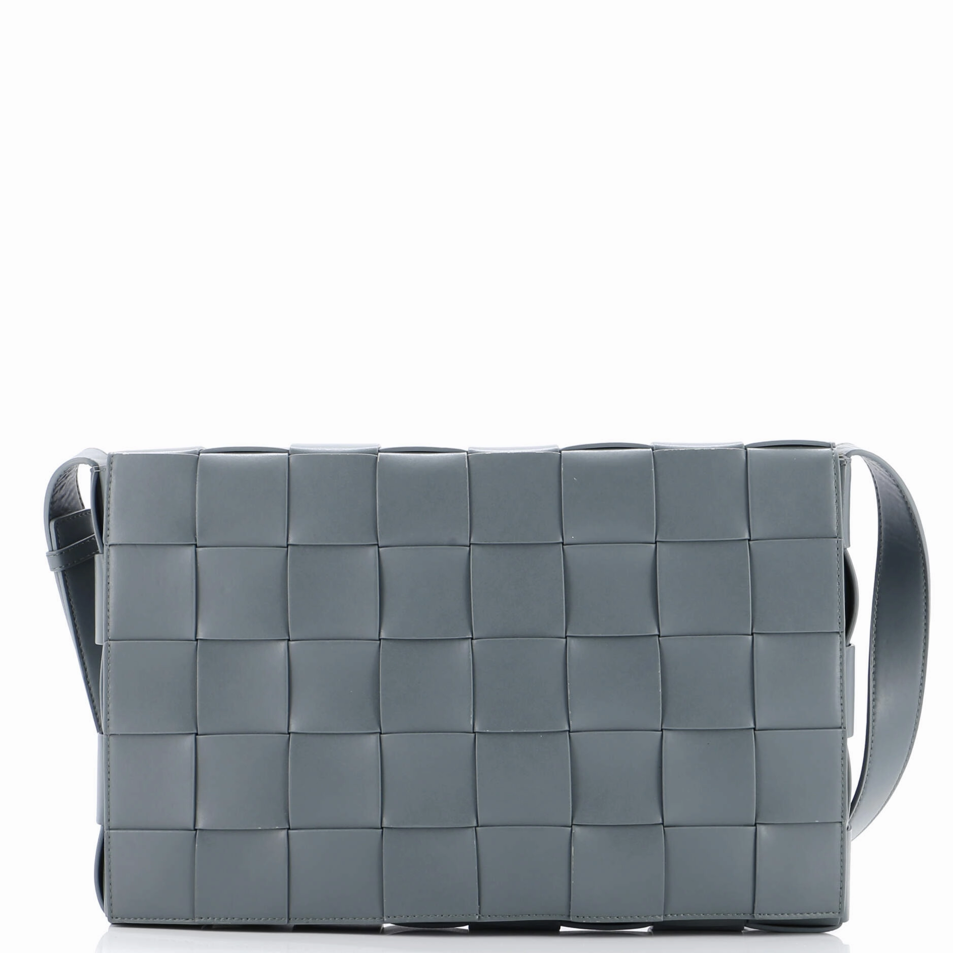 Cassette Crossbody Bag Maxi Intrecciato Leather Large