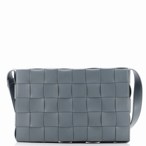 Cassette Crossbody Bag Maxi Intrecciato Leather Large
