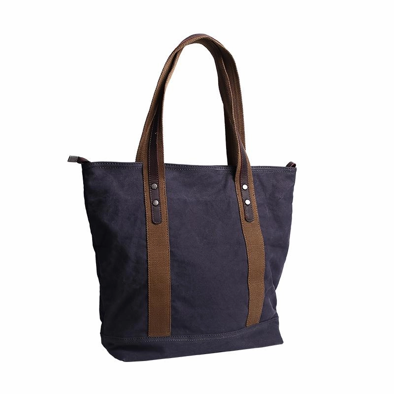Casual Canvas Mens Womens Large 14???? Khaki Handbag Tote Bag Brown Shoulder Bag Tote Purse For Men