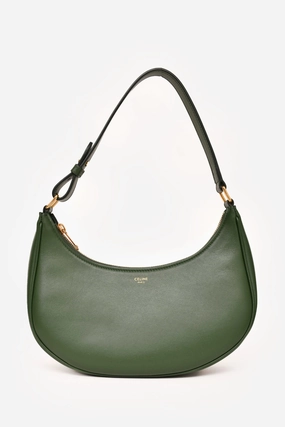 Celine 2017 Green Leather Ava Shoulder Bag