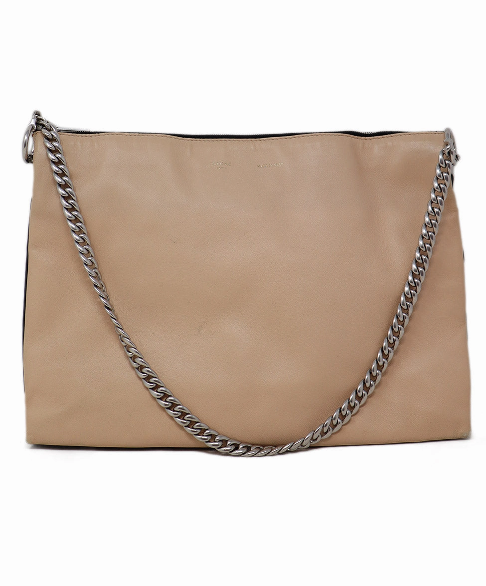 Celine Beige Black & White Shoulder Bag
