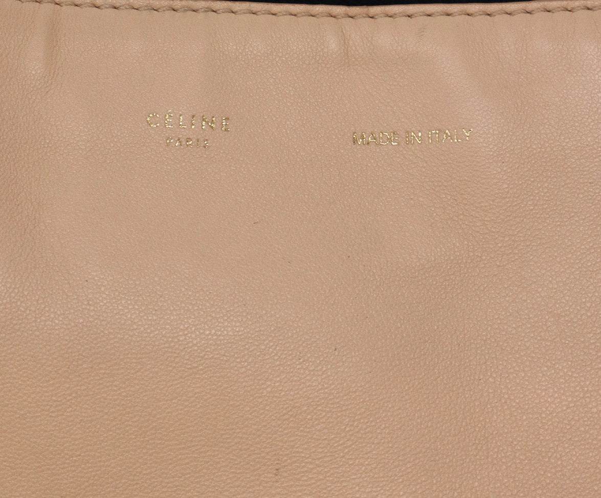 Celine Beige Black & White Shoulder Bag