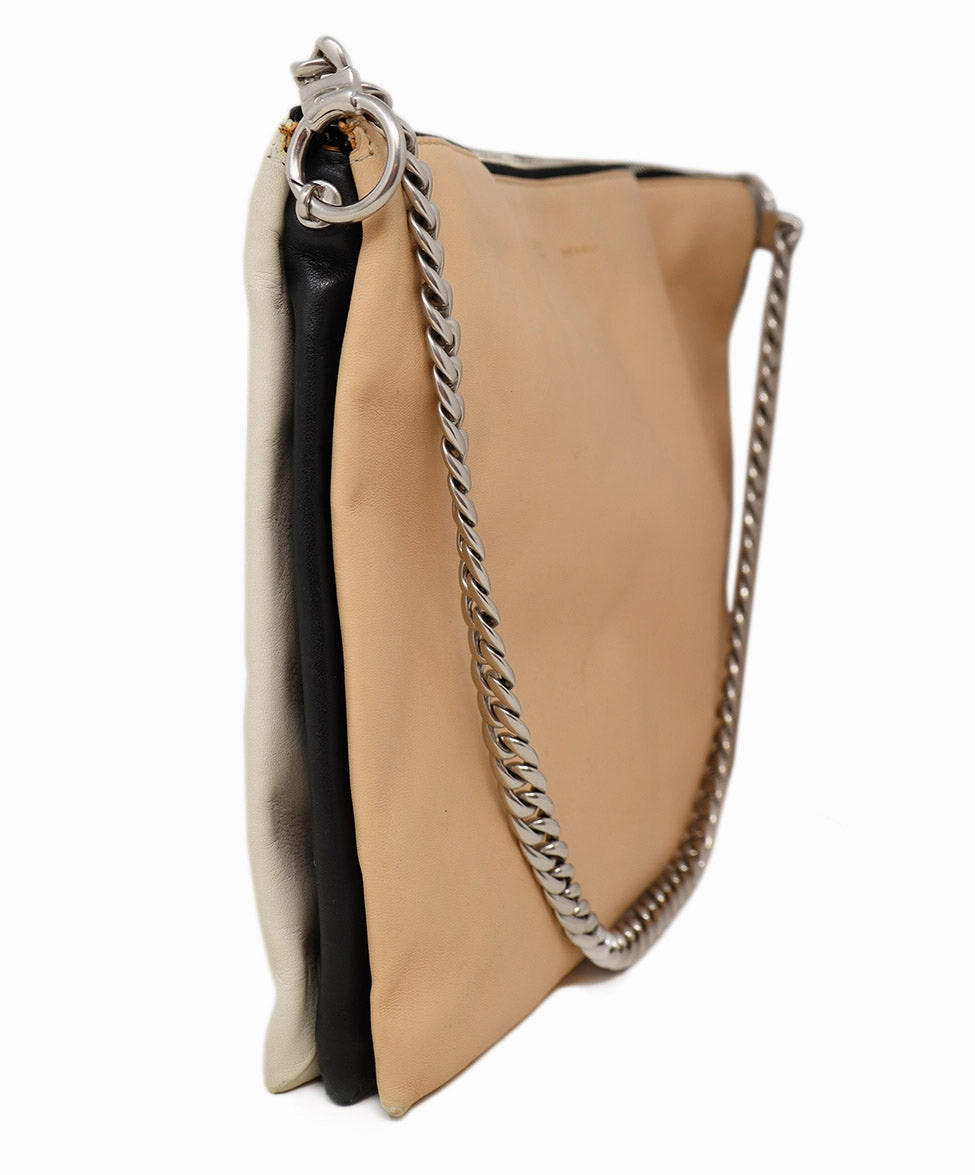 Celine Beige Black & White Shoulder Bag