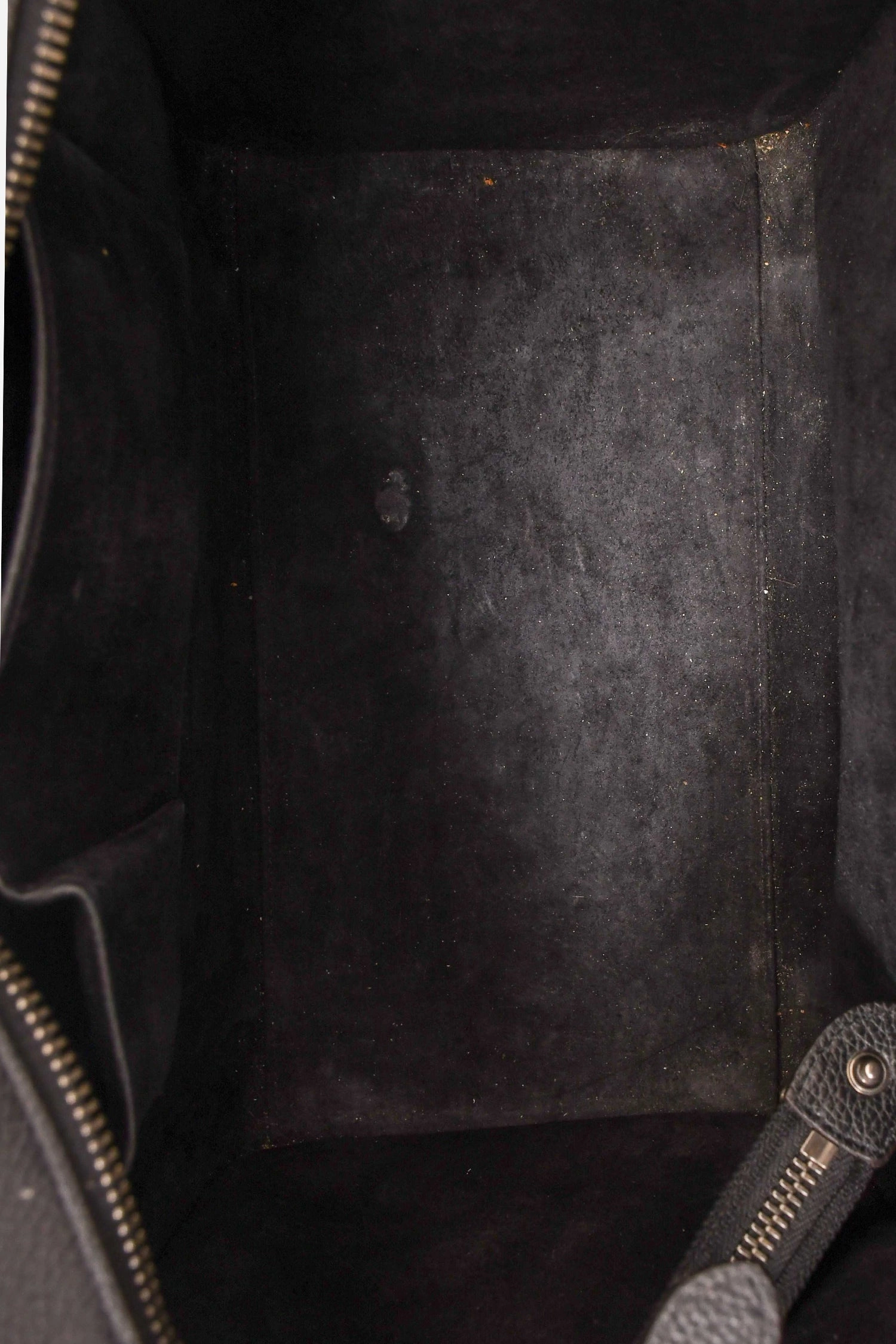 Celine Black Grained Leather Mini Luggage Tote (As Is)