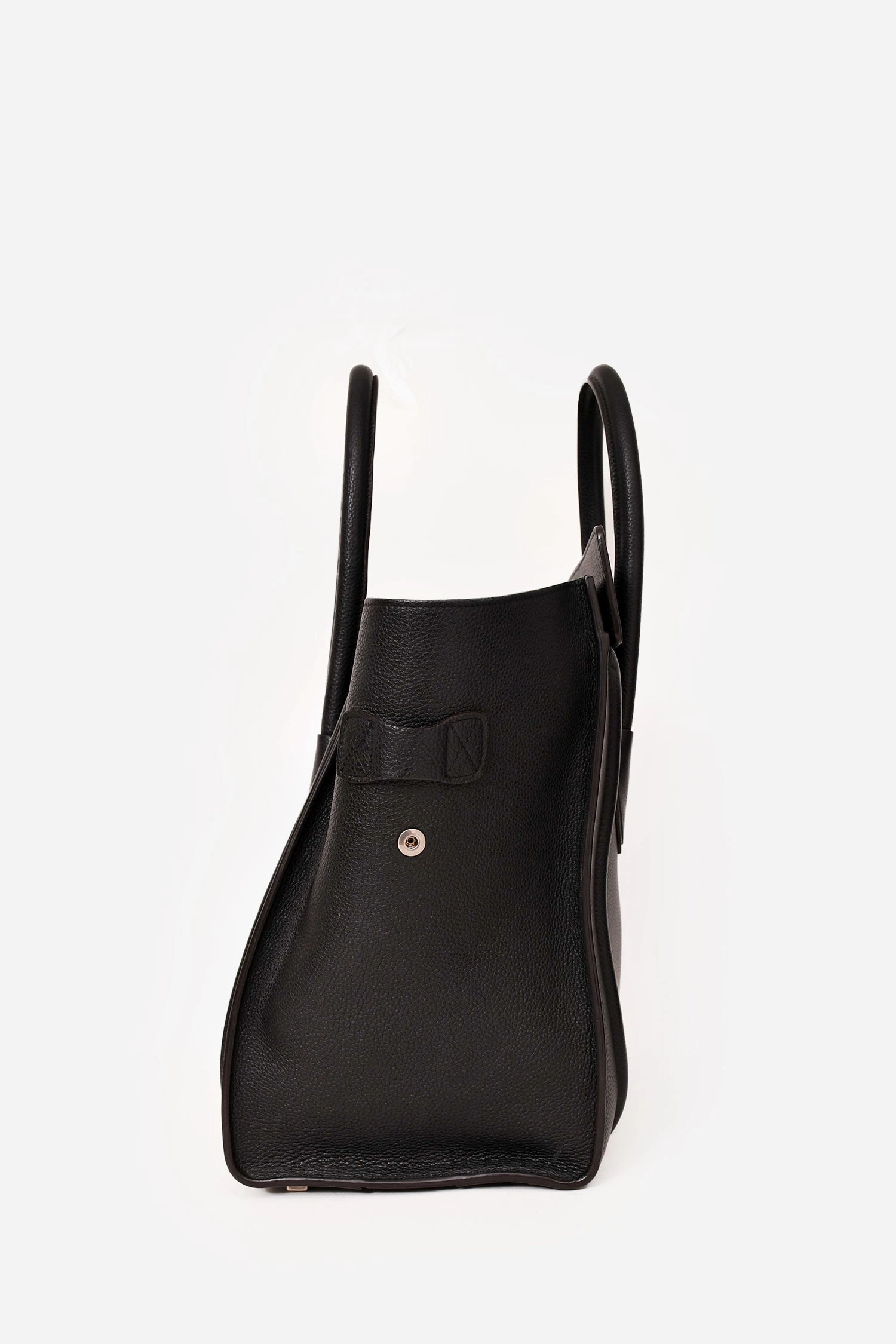 Celine Black Grained Leather Mini Luggage Tote (As Is)