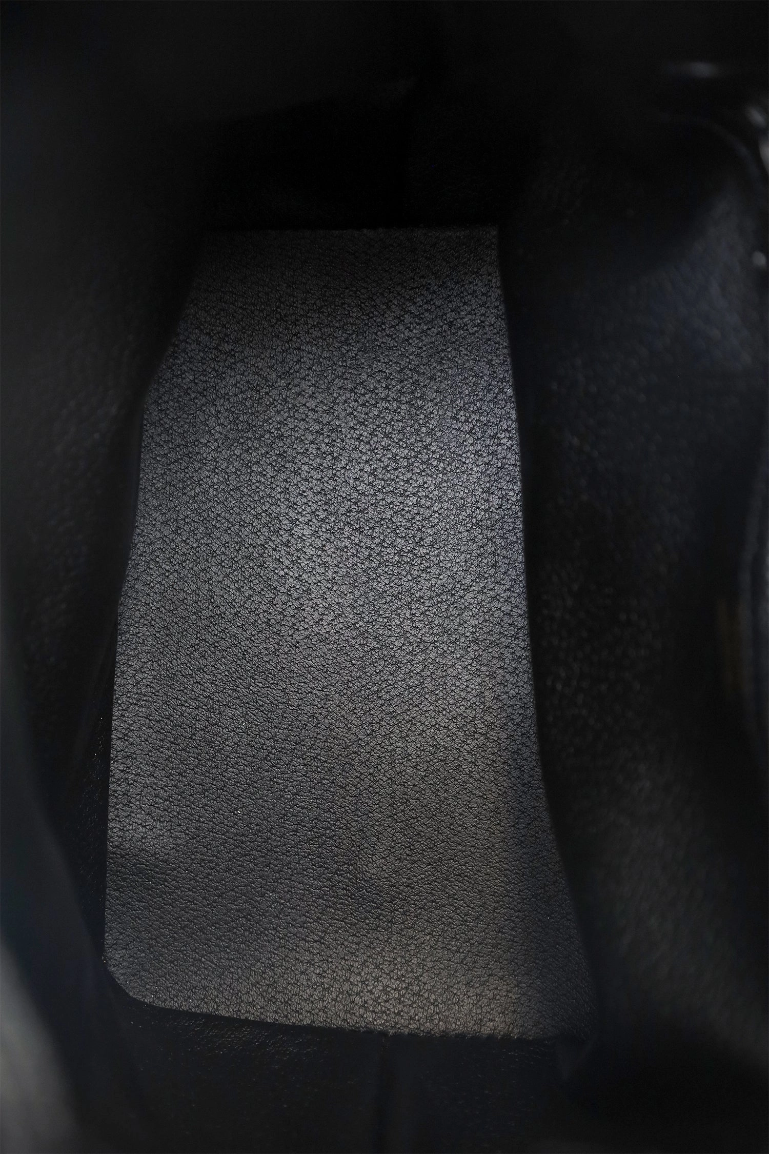 Celine Black Leather Plain Drawstring Bucket Bag
