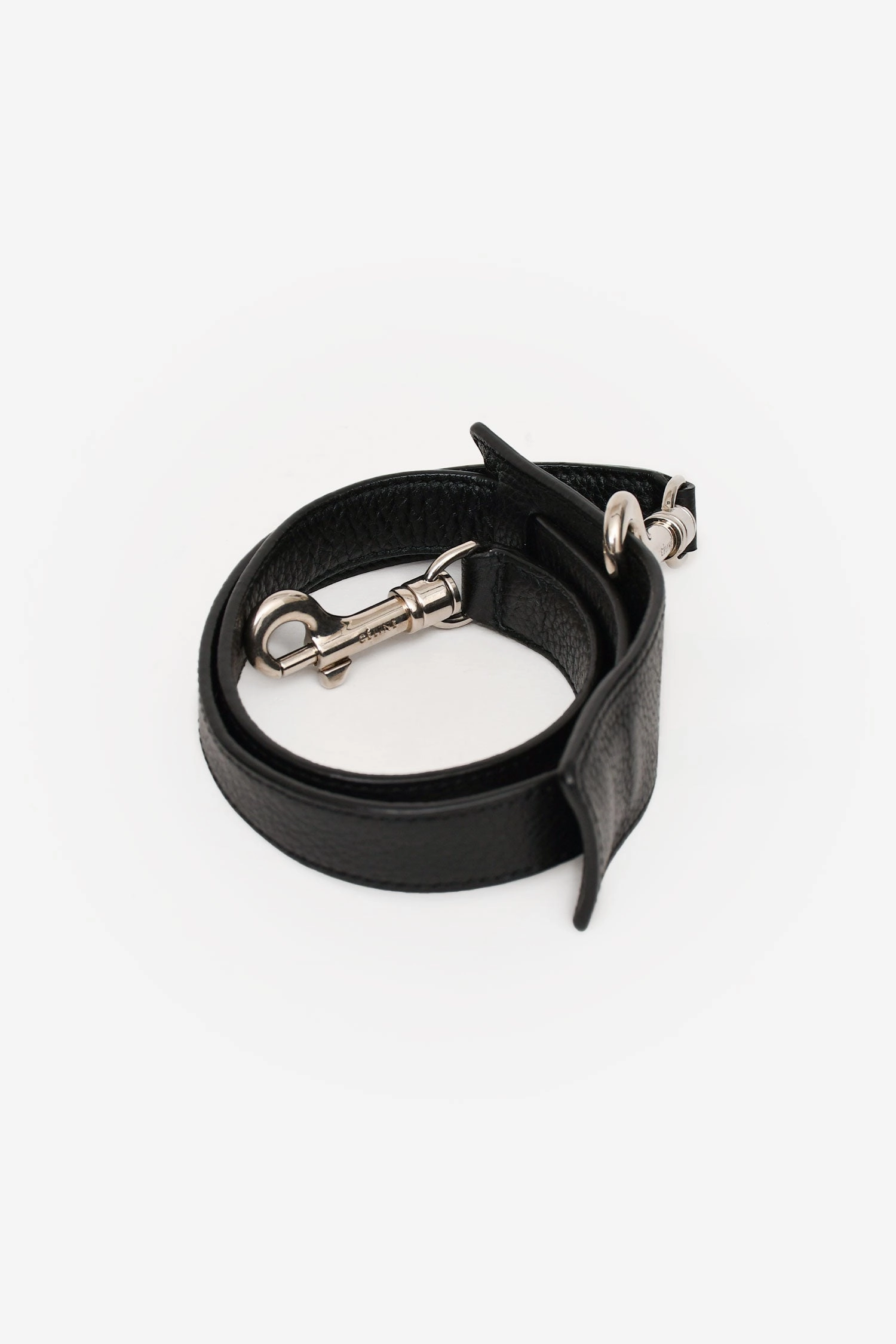 Celine Black Leather/Suede Trapeze Bag with Strap