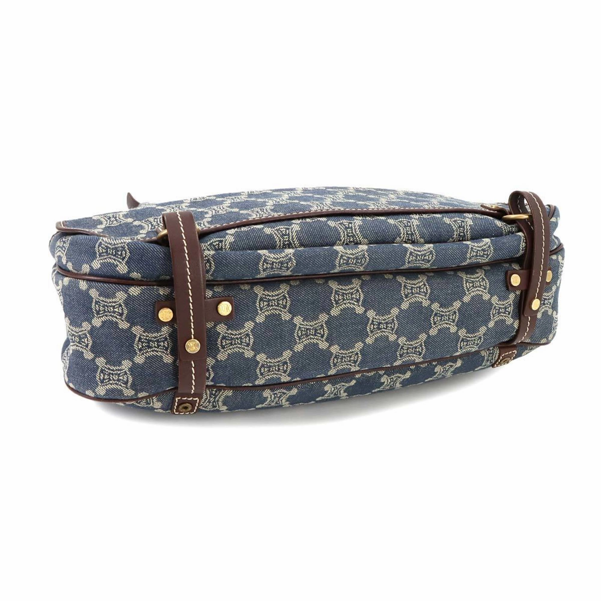 Celine blue blue Leather Shoulder Bag (Pre-Owned)
