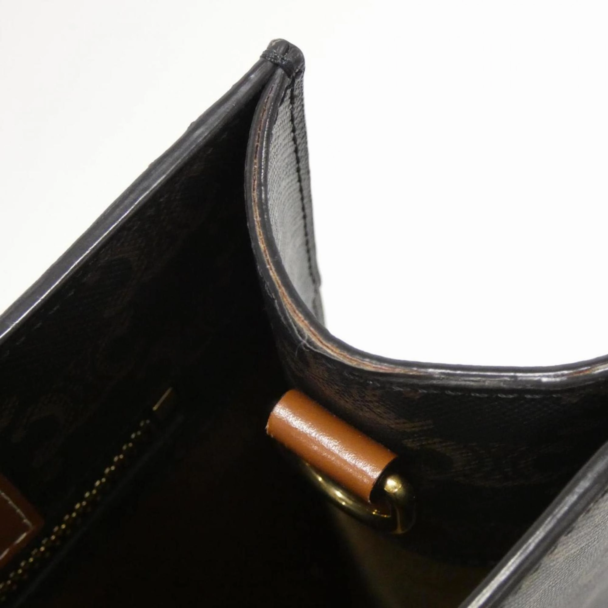Celine Canvas Leather Handbag (Pre-Owned)
