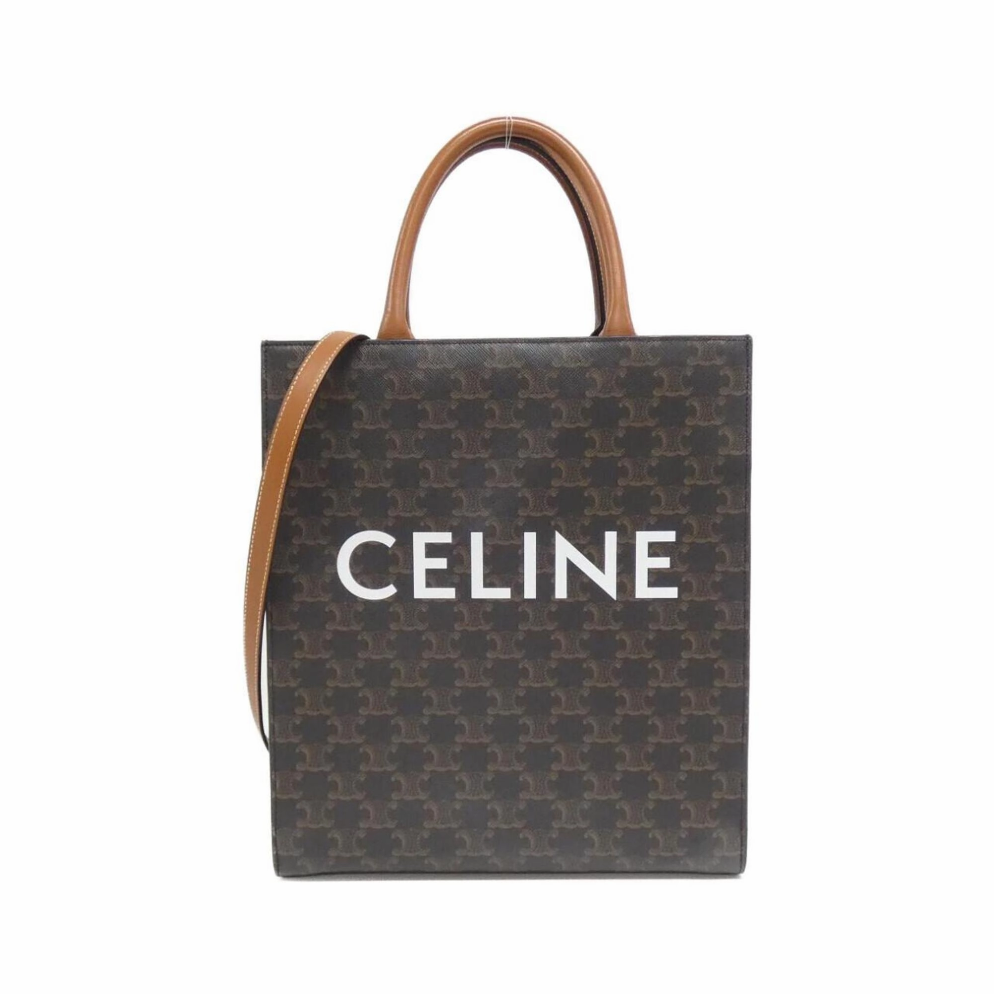 Celine Canvas Leather Handbag (Pre-Owned)