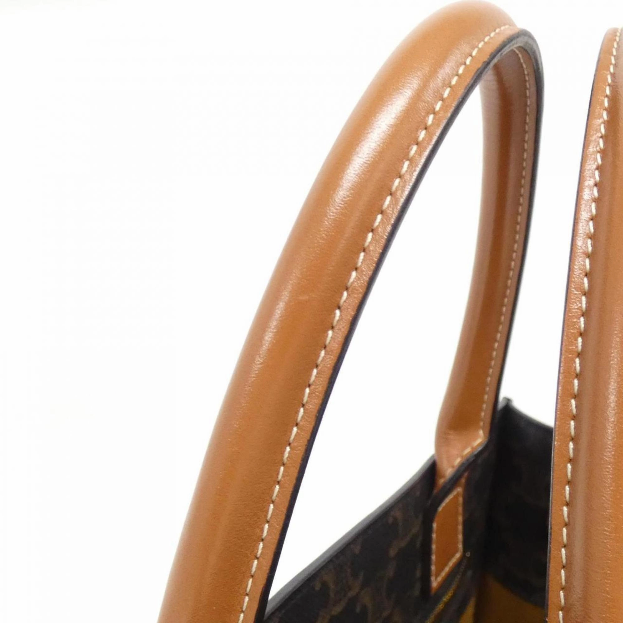 Celine Canvas Leather Handbag (Pre-Owned)