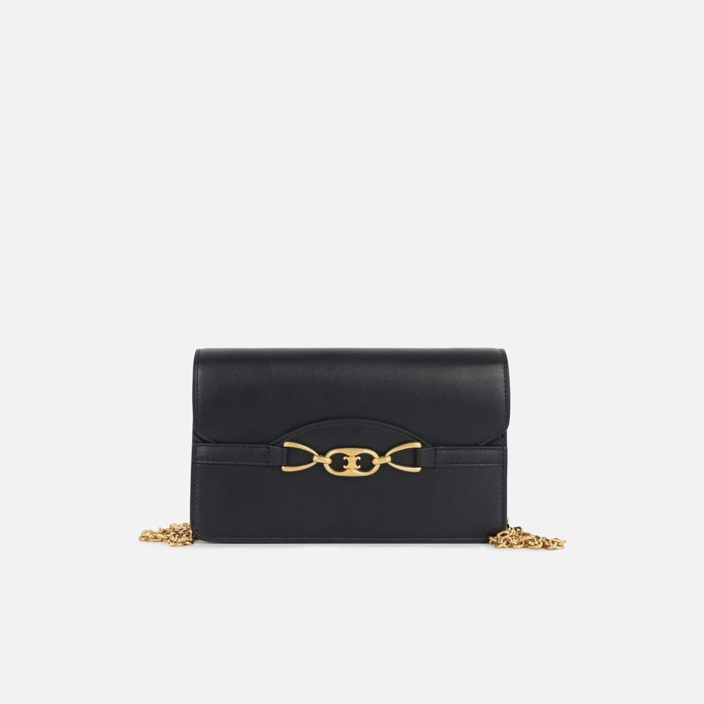 Celine Celine - Triomphe WOC - Black Smooth Calfskin GHW - Pre-Loved