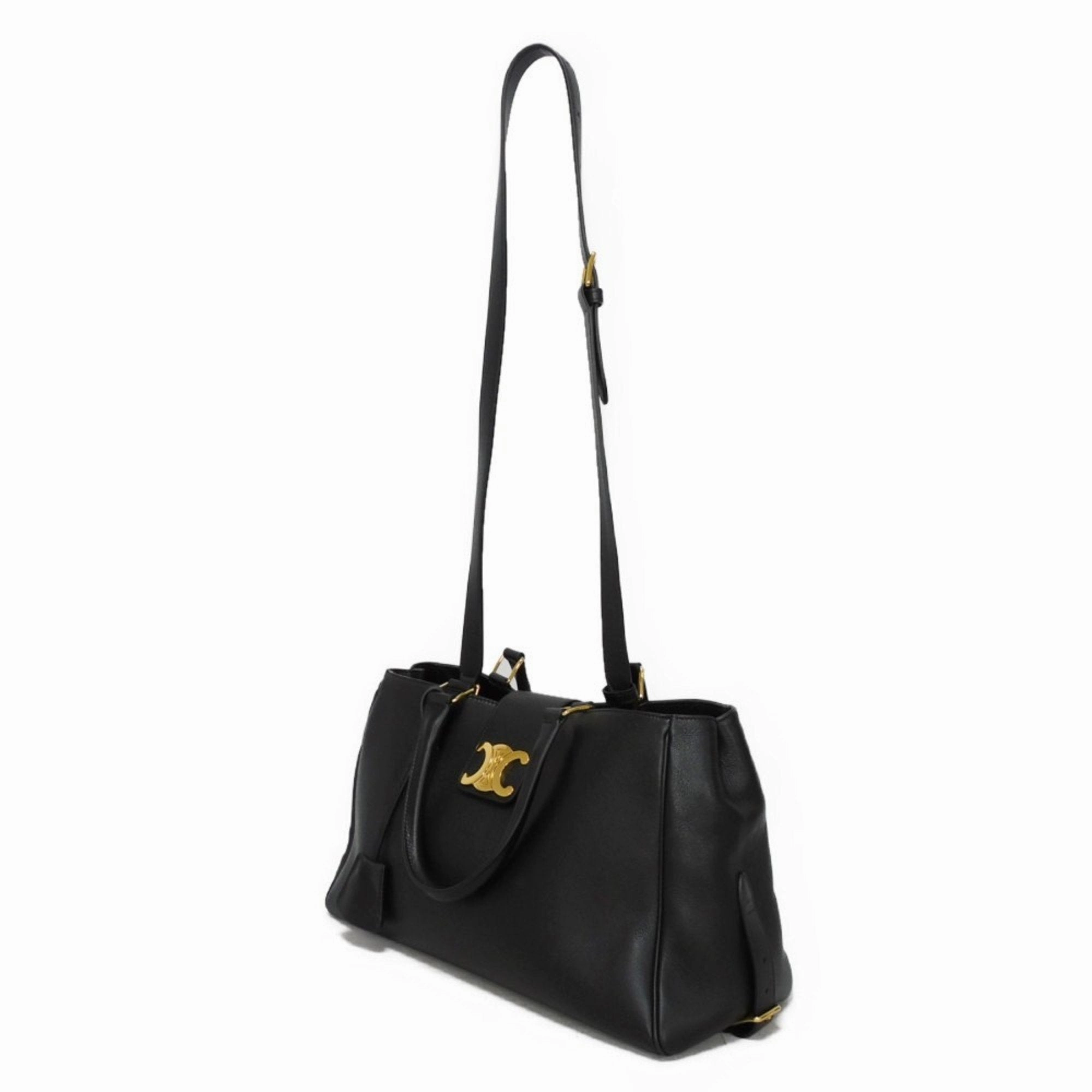 Celine Leather Handbag Shoulder Bag (Pre-Owned)